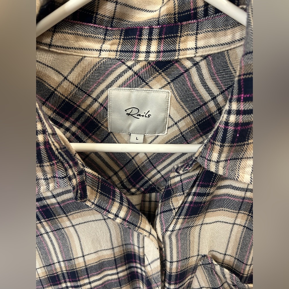 Rails button down long sleeve shirt